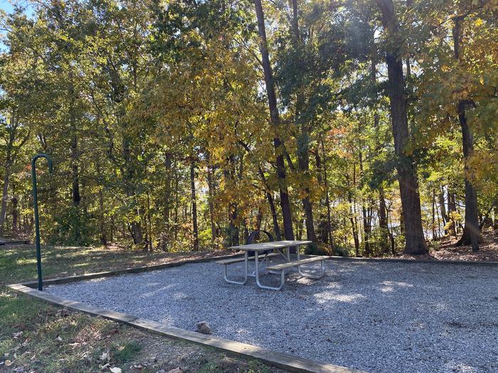 A photo of Site 026 of Loop A at NORTH BEND PARK with Picnic Table, Tent Pad, Lantern Pole