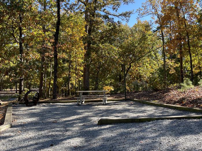A photo of Site 049 of Loop A at NORTH BEND PARK with Picnic Table, Fire Pit, Lantern Pole