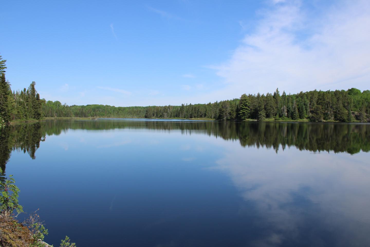 View of Ek Lake from campsite