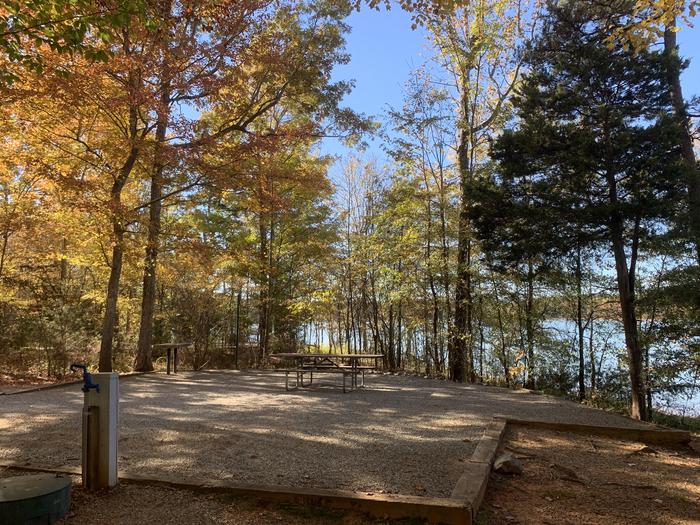 A photo of Site 074 of Loop BLOO at RUDDS CREEK REC. AR. with Picnic Table, Electricity Hookup, Fire Pit, Lantern Pole, Water Hookup