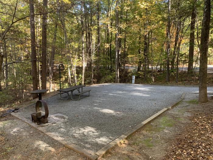 A photo of Site 055 of Loop BLOO at RUDDS CREEK REC. AR. with Picnic Table, Electricity Hookup, Fire Pit, Lantern Pole, Water Hookup