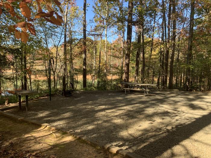 A photo of Site 060 of Loop BLOO at RUDDS CREEK REC. AR. with Picnic Table, Electricity Hookup, Fire Pit, Lantern Pole, Water Hookup