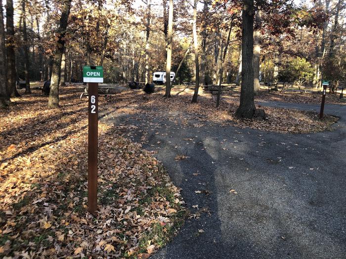 A photo of Site B62 of Loop LOOP B at GREENBELT CAMPGROUND with Picnic Table, Fire Pit