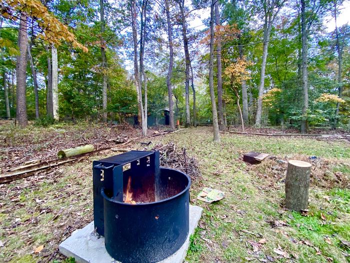 A picture of a grill in the Greenbelt Park Maryland campgroundRelax and create a memory under the stars at a campfire.  Enjoy a beautiful campsite in the Urban Oasis just 10 miles from the Nation's Capital 