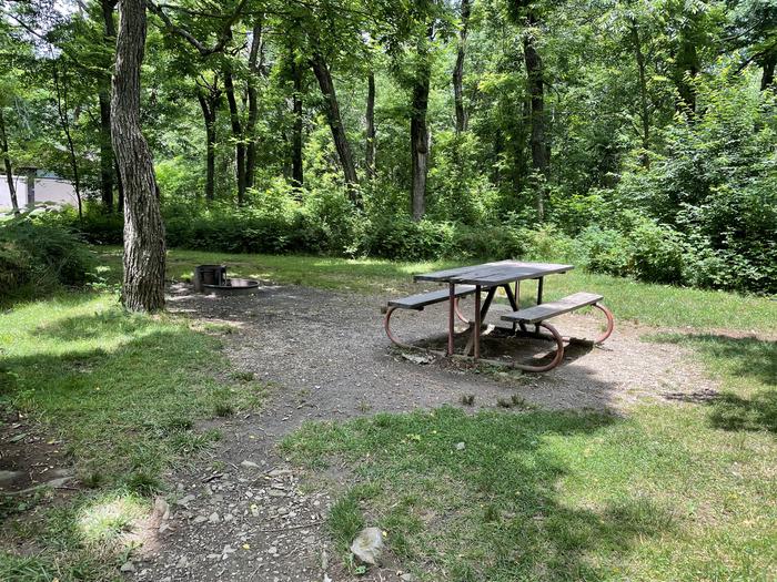 A photo of Site B089 of Loop B Loop at Loft Mountain Campground with Picnic Table, Fire Pit