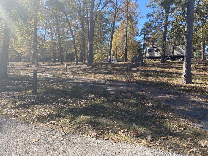 A photo of Site 37 of Loop LOOC at SAN AUGUSTINE with Picnic Table, Electricity Hookup, Fire Pit, Shade, Water Hookup