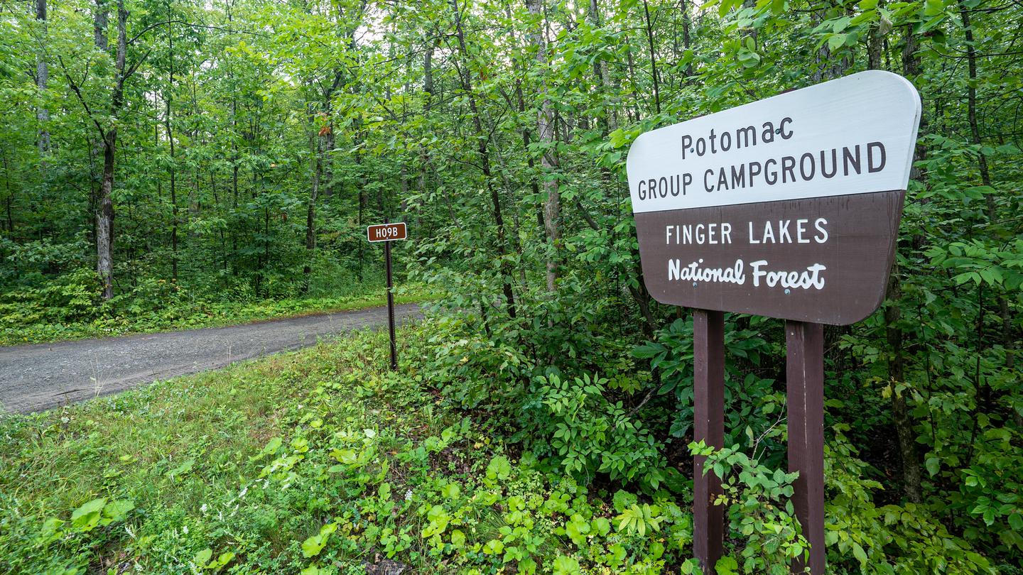Potomac Group Camp 5Entrance Sign on Potomac Rd