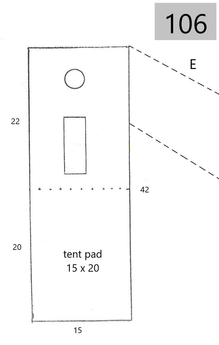 site # 106line drawing of layout