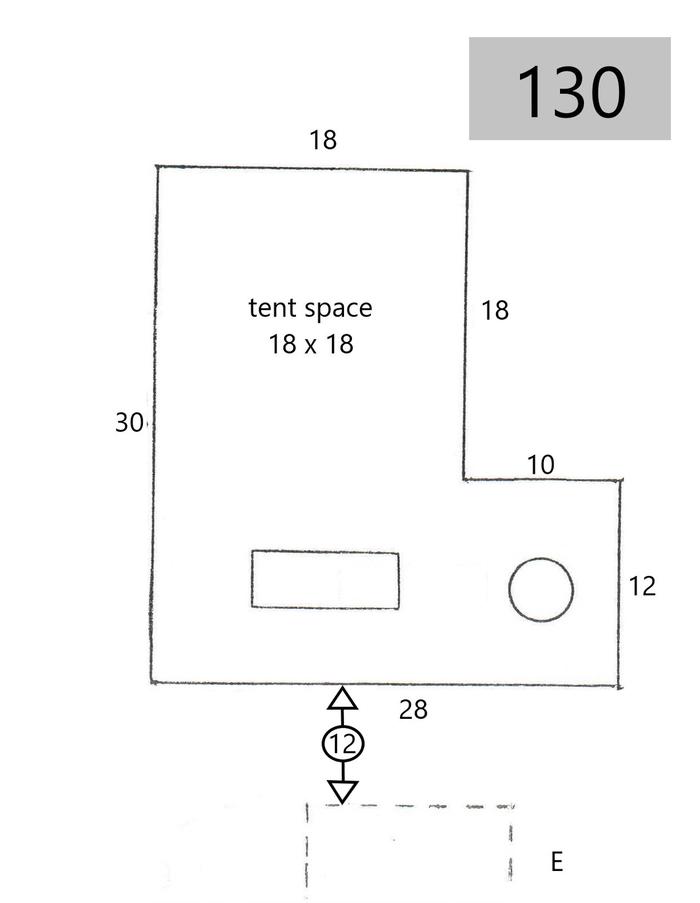 site 130 line drawing of site layout