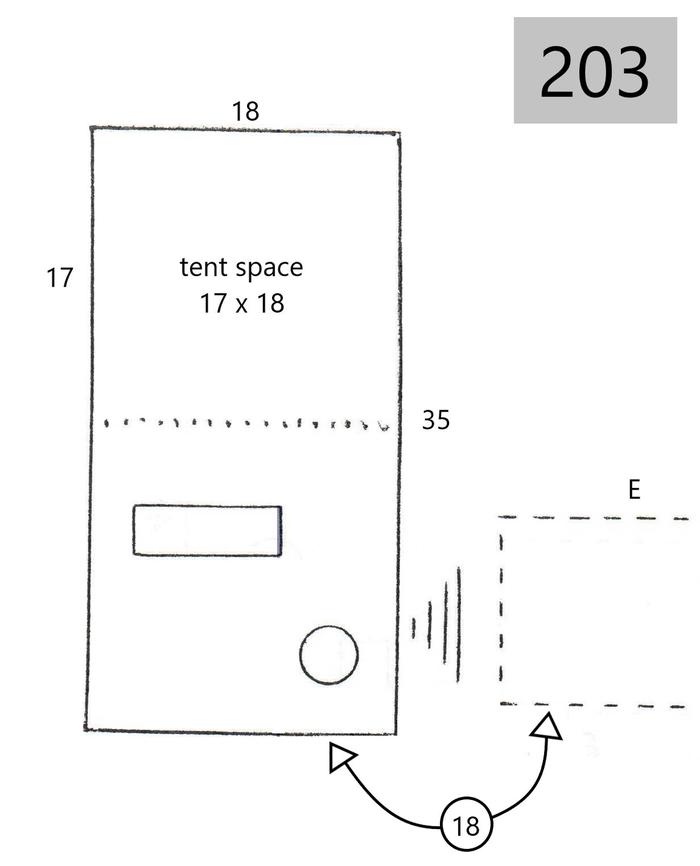 site 203line drawing of site layout