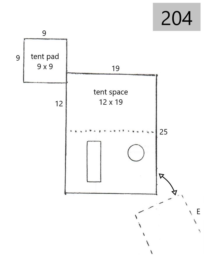 site 204line drawing of site layout
