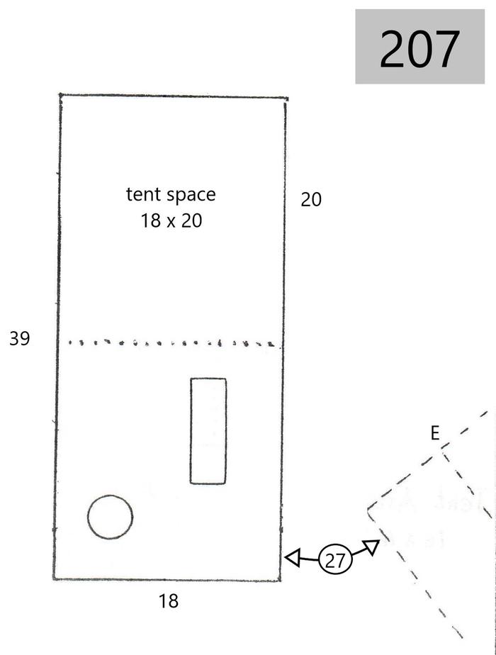site 207line drawing of site layout
