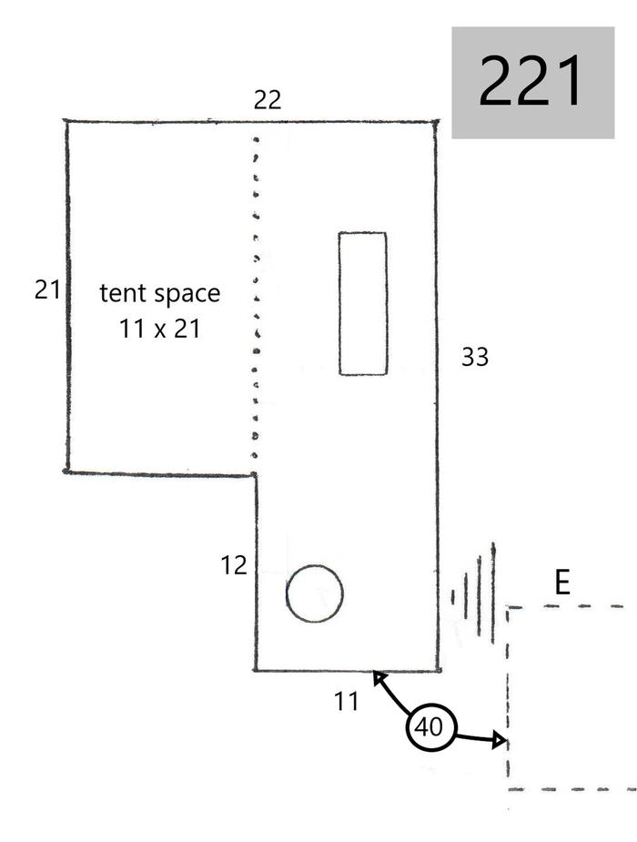 site 221line drawing of site layout
