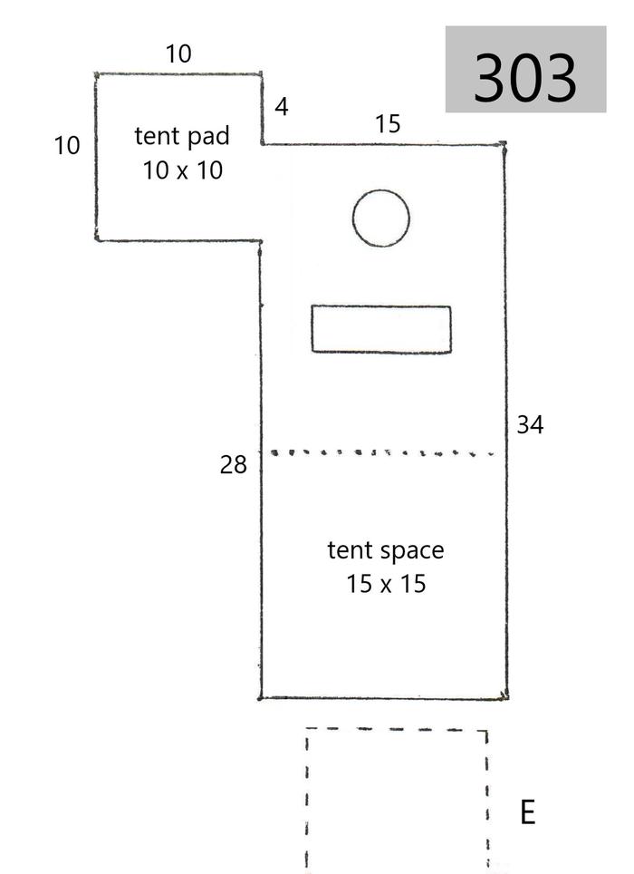 site 303line drawing of site layout