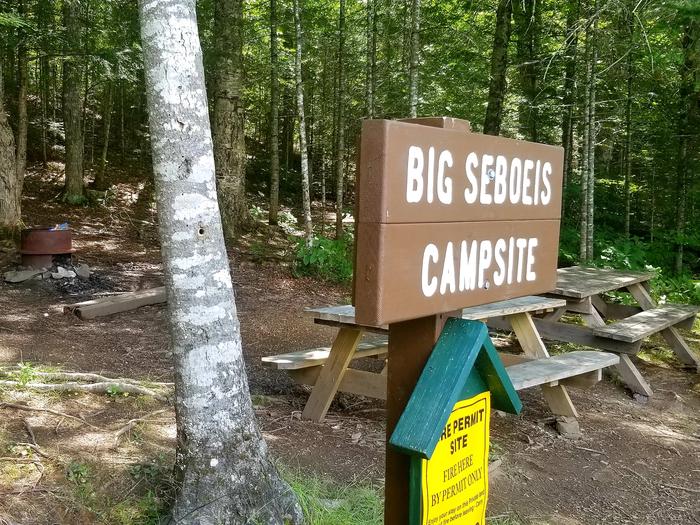 Big Seboeis Campsite is located in the woods along the East Branch Penobscot River.Accessible by boat or foot, the Big Seboeis Campsite is located on the bank of East Branch Penobscot River.