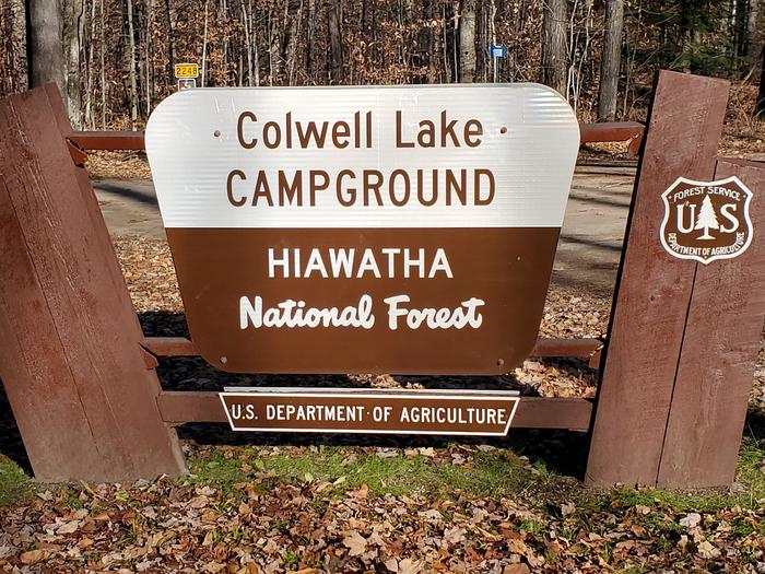 Colwell Lake Campground SignSign located at Colwell Lake Campground