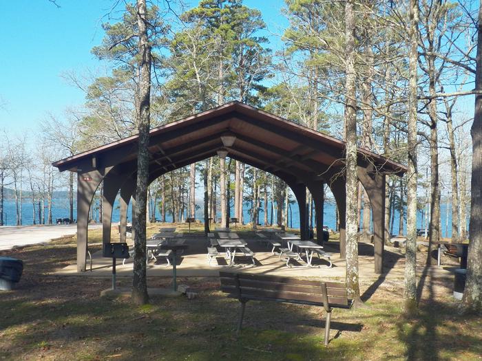 Hwy 7 Group Use ShelterPavilion with electricity, tables, grills, and scenic views. 