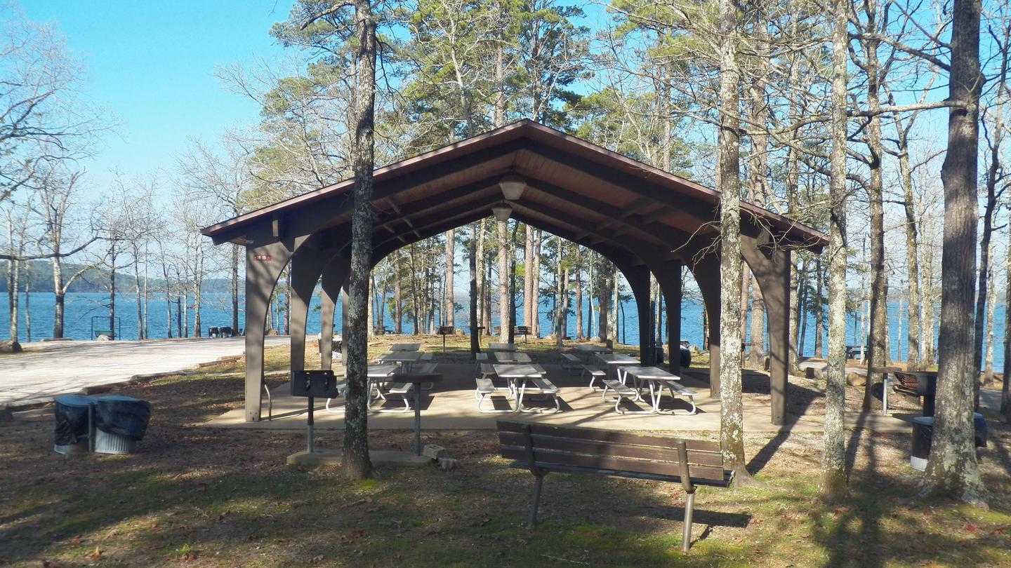 Hwy 7 Group Use ShelterPavilion with electricity, tables, grills, and scenic views. 