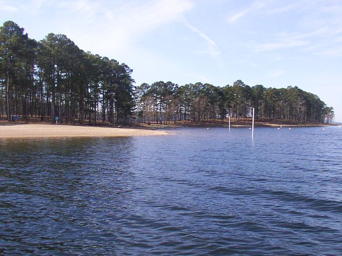 North swim beachOne of two swim beaches located at Hwy 7 Recreation Area.