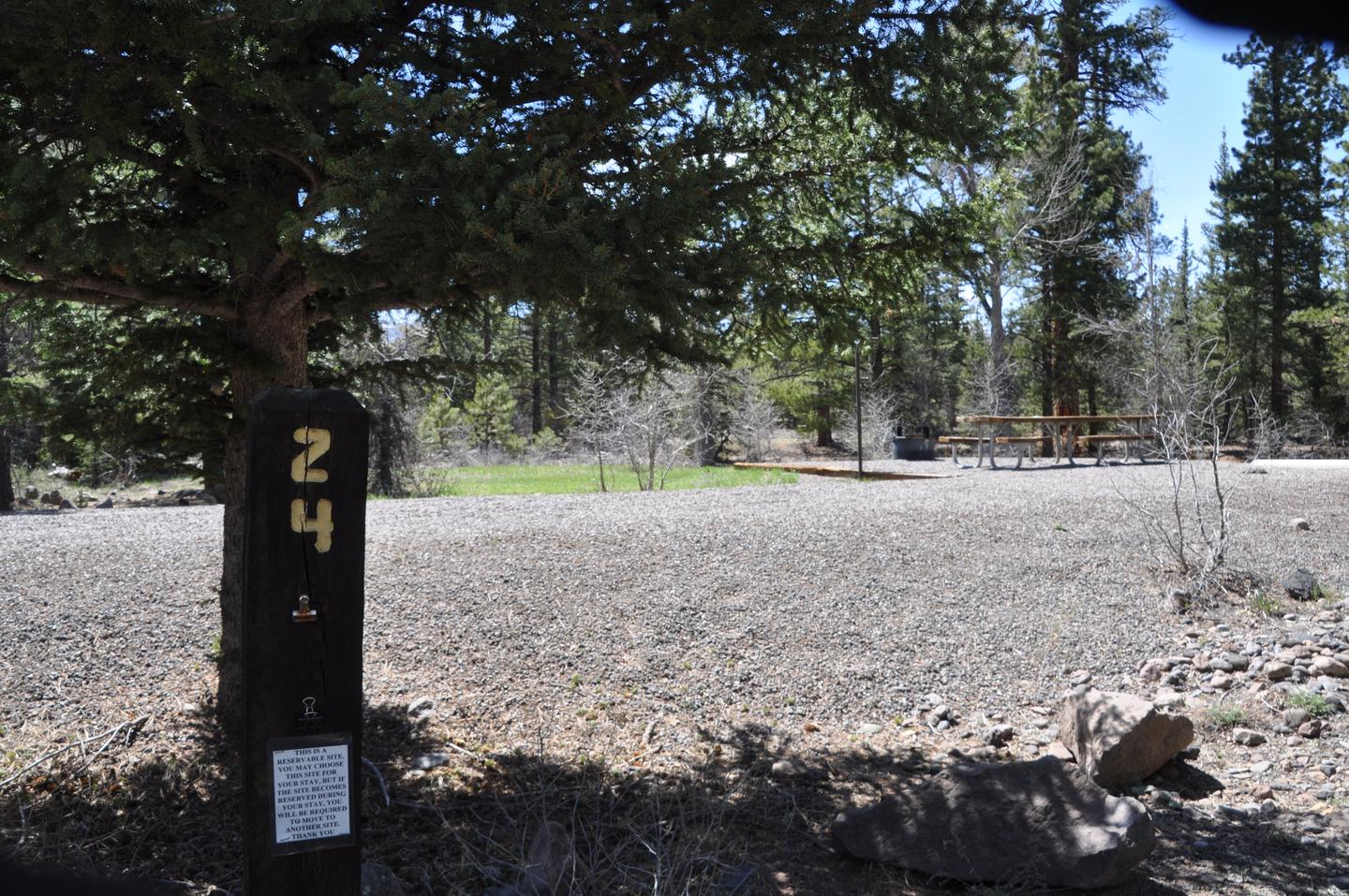 Elk Creek Site 24Elk Creek Campground Site 24