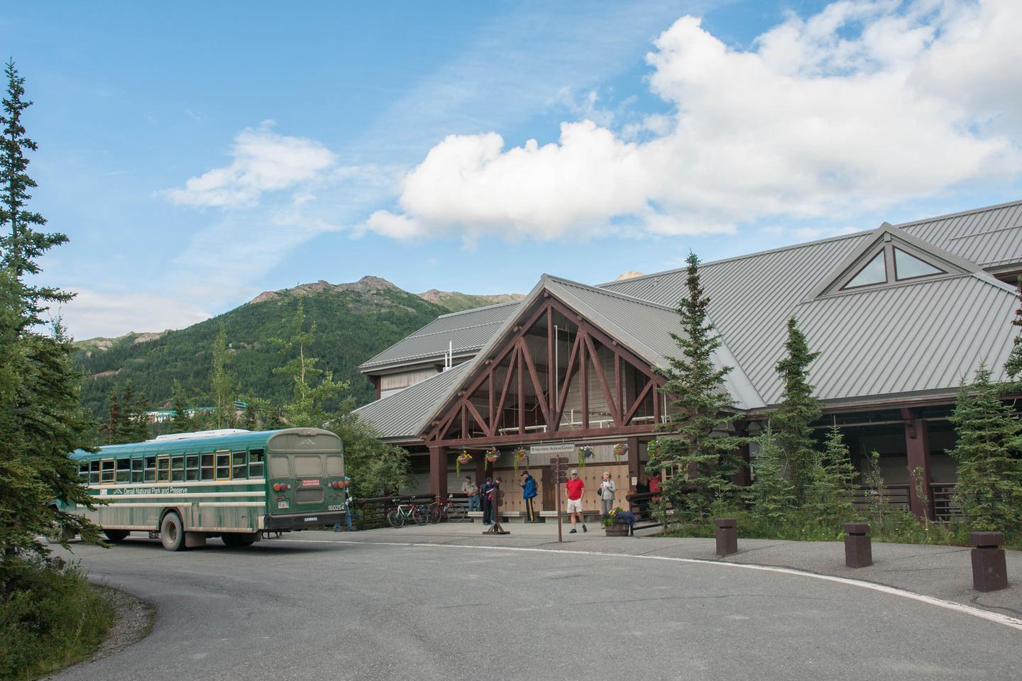 Denali Bus DepotThe Denali Bus Depot is the starting point for most bus trips into Denali
