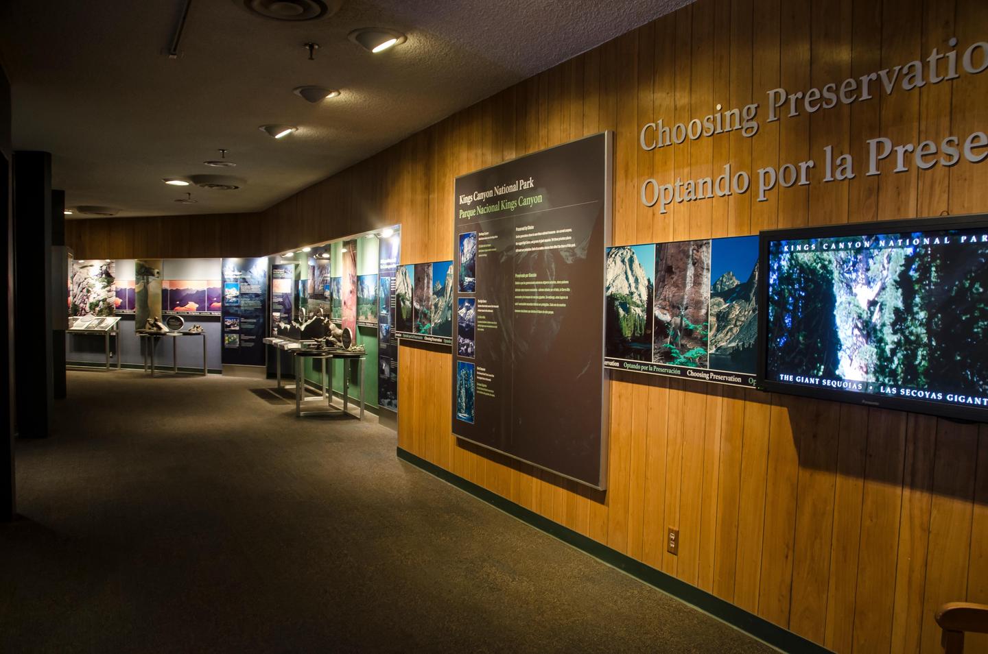Kings Canyon Visitor CenterThe visitor center features several exhibits, including videos, tactile exhibits, and a movie theater.