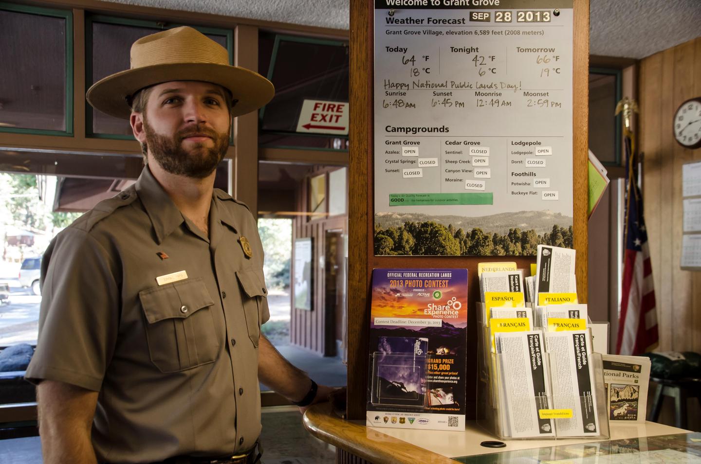 Kings Canyon Visitor CenterHere, you can talk to a ranger and get trip planning information, or obtain a wilderness permit.