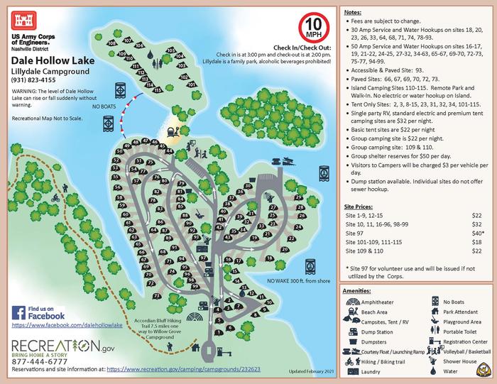 LILLYDALE CAMPGROUND MAP