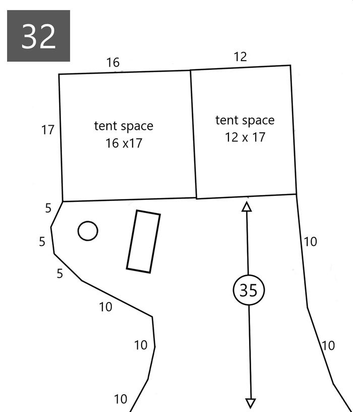 Site #32 Layoutline drawing of layout for site #32