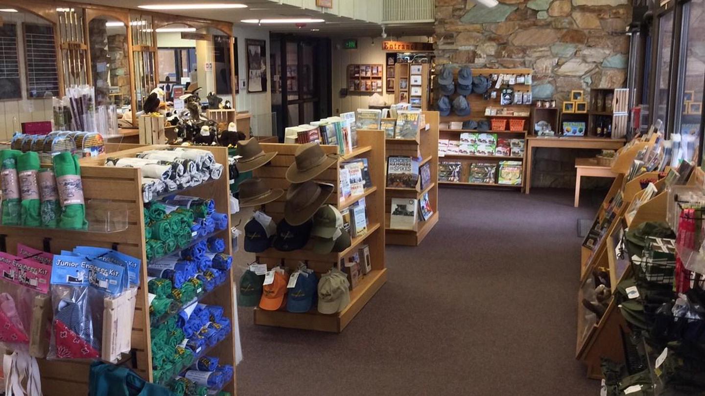 Visitor Center Park StoreWestern National Park Association Park Store offers a wide array of books and educational items to enhance your visit to Golden Spike.