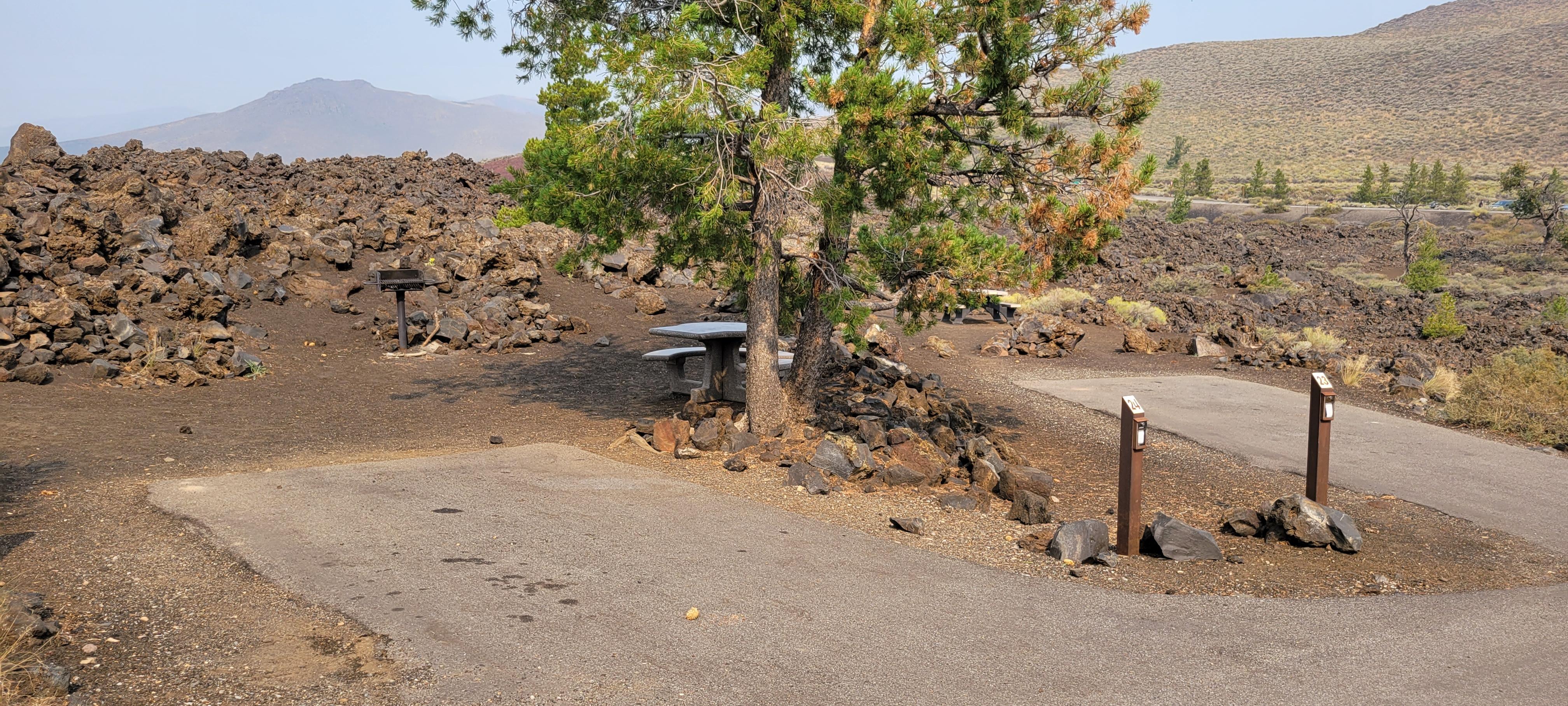 Craters of the Moon Camp ID — Craters of the Moon NM, Arco ID dispersed campsite