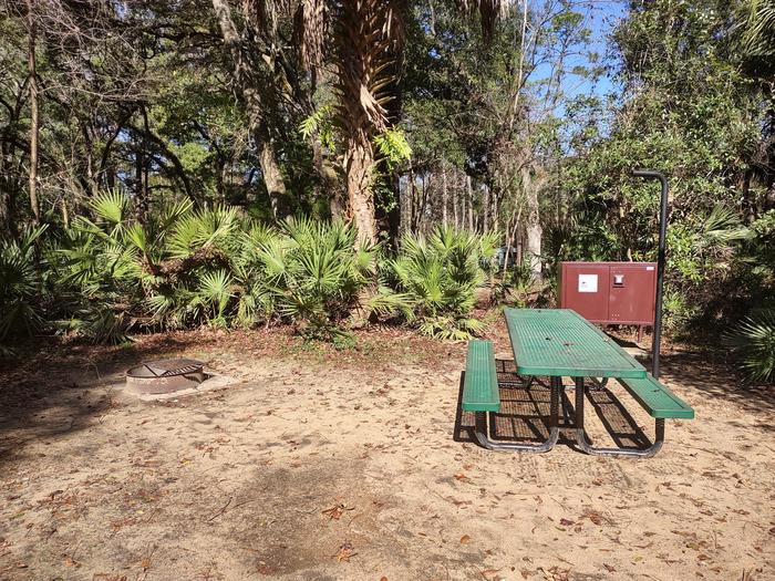 Site 34Amenities: picnic table, grill, fire ring, light pole, bear-proof storage locker