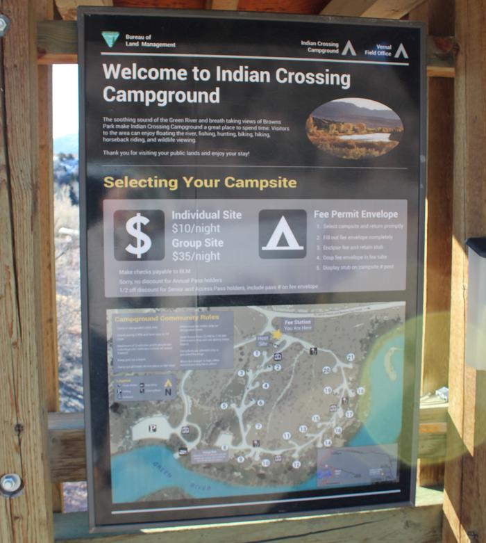 Indian Crossing Campground Kiosk