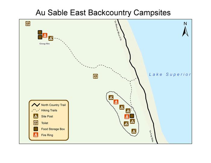 Au Sable Backcountry Campsites