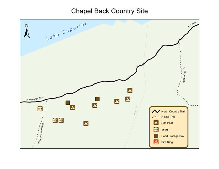 Chapel BC Campground map