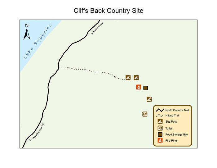 Cliffs BC Campground Map