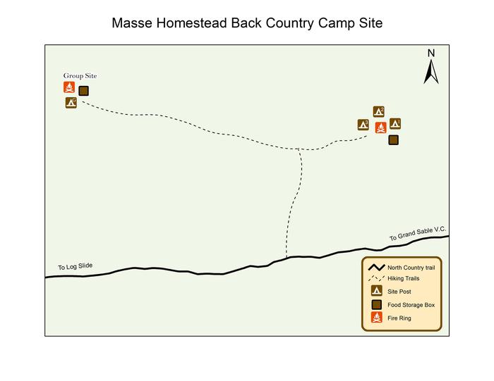 Masse Homestead BC Campground Map