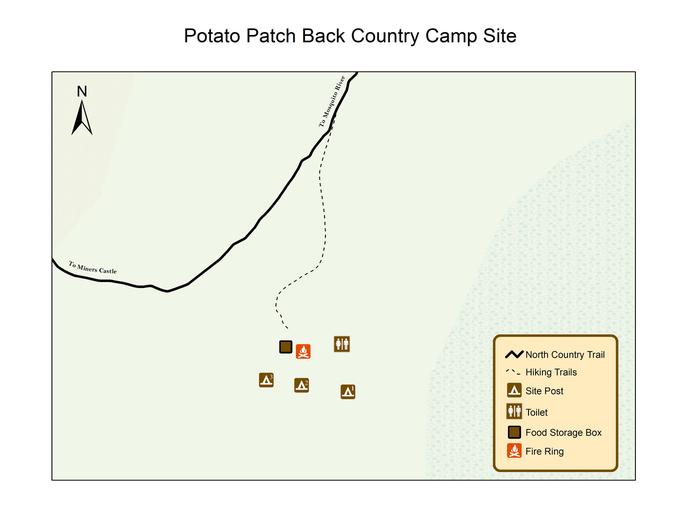 Potato Patch BC Campground Map