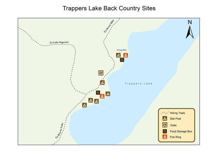 Trappers Lake BC Campground Map