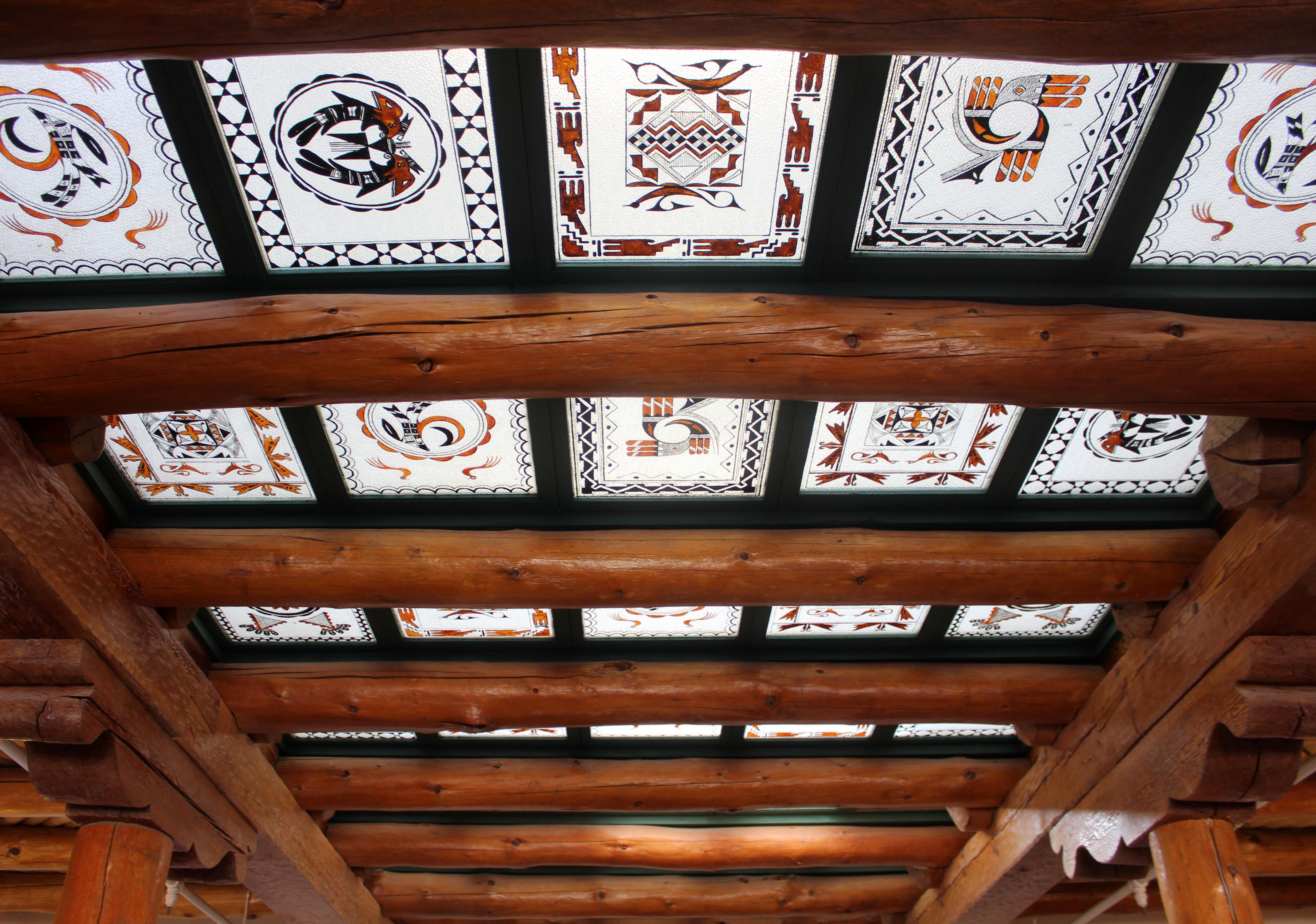 Painted Desert Inn skylight panels