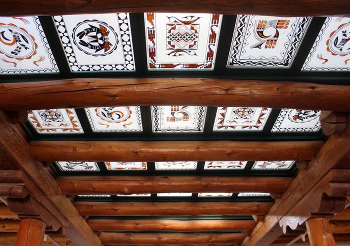 Painted Desert Inn skylight panels