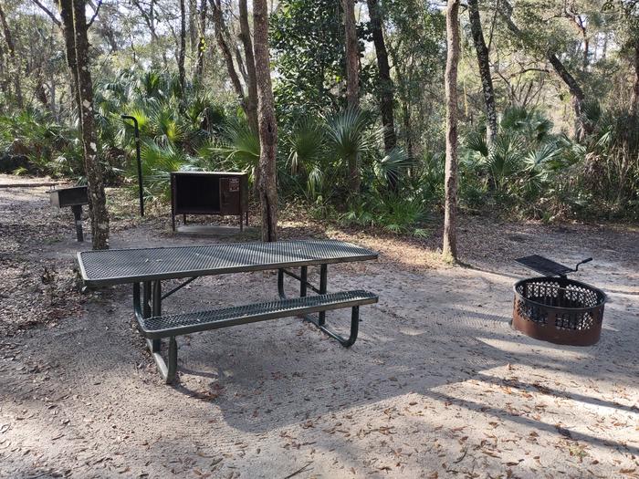 Site 26Amenities: fire ring, picnic table, grill, light pole, bear-proof storage locker