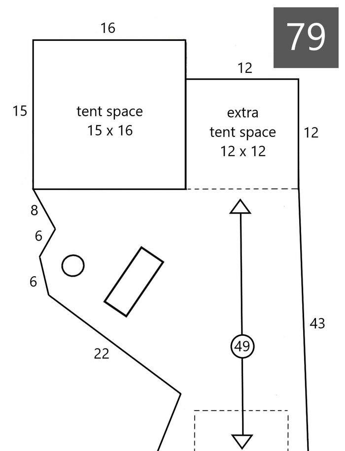 Site #79 Layoutline drawing of layout for site #79
