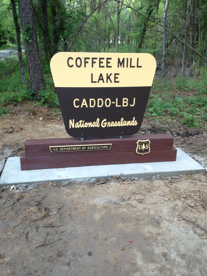 Coffee Mill LakeCoffee Mill Lake entrance