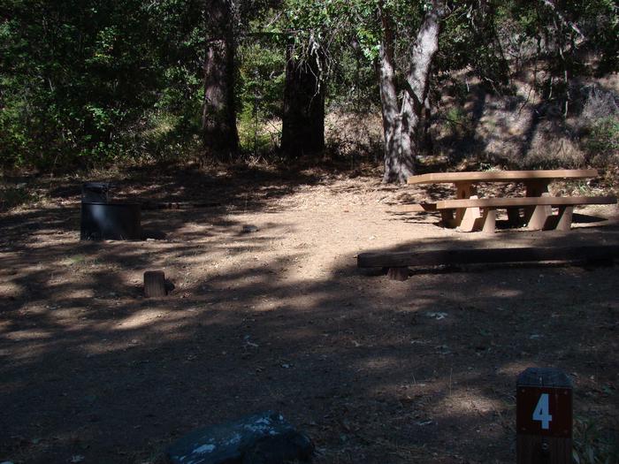 View of Ackerman Campground Campsite 4Ackerman Campground Campsite 4