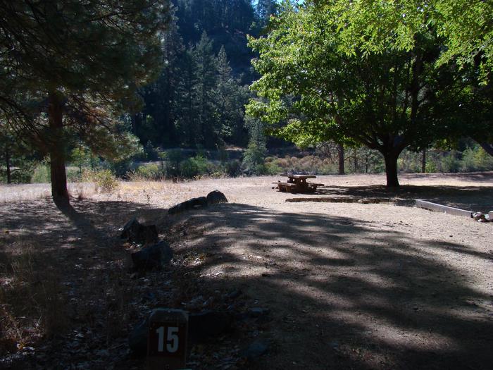 View of Ackerman Campground Campsite 15Ackerman Campground Campsite 15