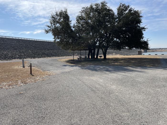 A photo of Site T077 of Loop L2 at LAKESIDE (TX) with Picnic Table, Shade, Full Hookup