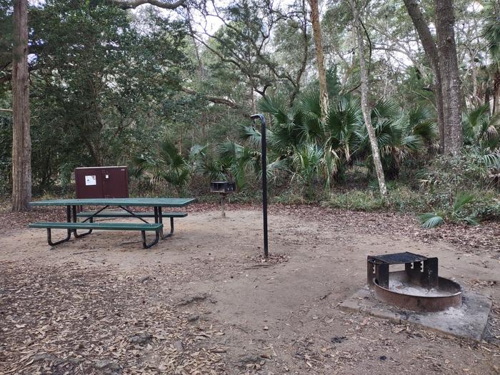 Site 29Amenities: picnic table, fire ring, light pole, grill, bear-proof storage locker