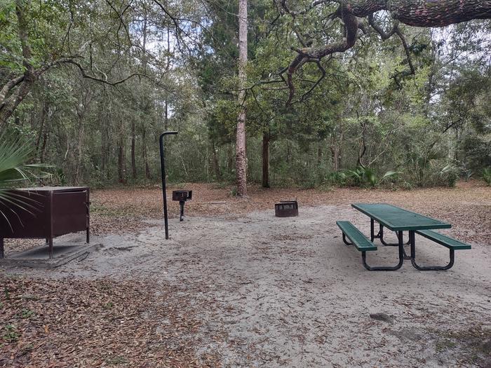 Site 37Amenities: picnic table, fire ring, light pole, grill, bear-proof storage locker