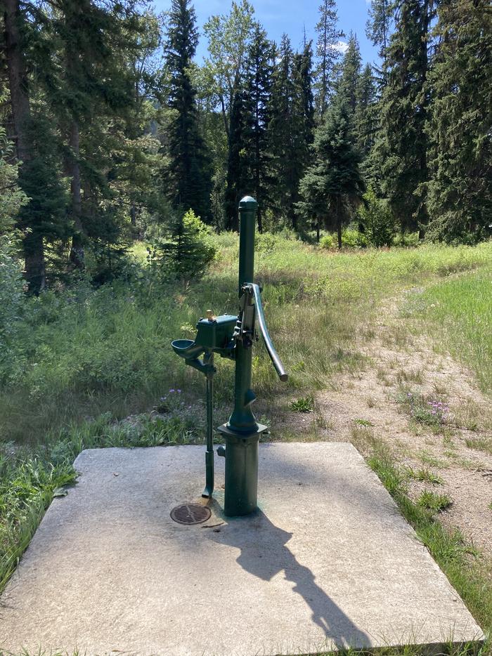 Hand Pump in the campground (summer)Seasonally available hand pump
